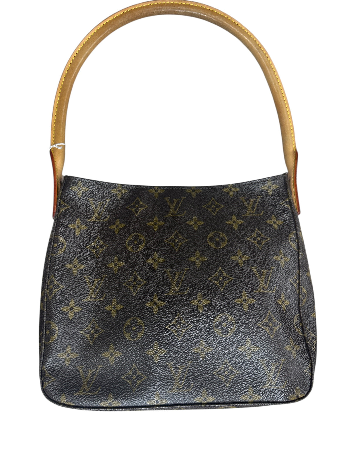 LOUIS VUITTON Monogram Looping GM Shoulder Bag Brown Gold Hardware 