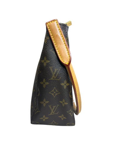 LOUIS VUITTON Monogram Looping GM Shoulder Bag Brown Gold Hardware LO2298