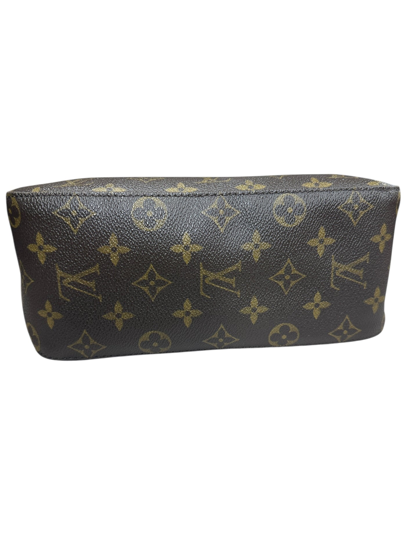 LOUIS VUITTON Monogram Looping GM Shoulder Bag Brown Gold Hardware LO2298