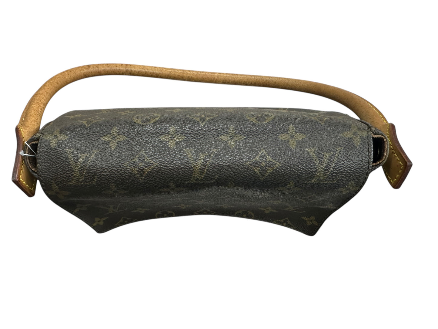 LOUIS VUITTON Monogram Mini Looping Shoulder Bag Brown Gold Hardware LO2299