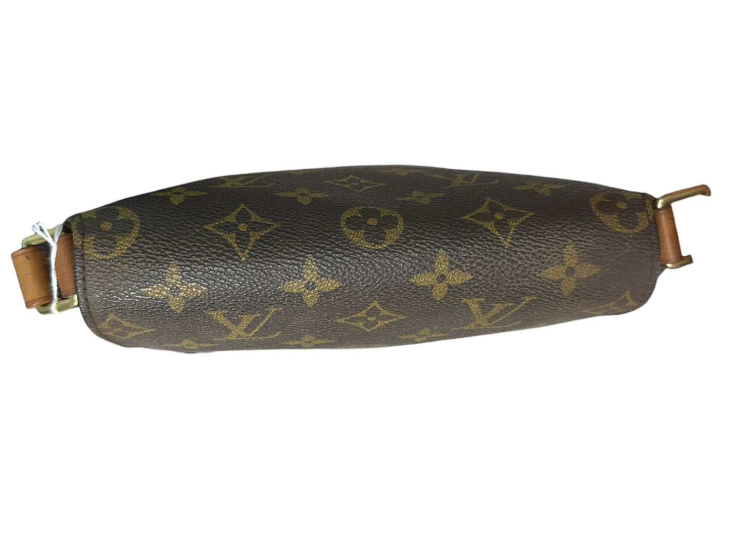 LOUIS VUITTON Monogram Musette Tango Shoulder Bag Brown Gold Hardware LO2278