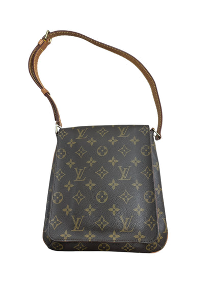 LOUIS VUITTON Monogram Musette Salsa Shoulder Bag Brown Gold Hardware LO2243