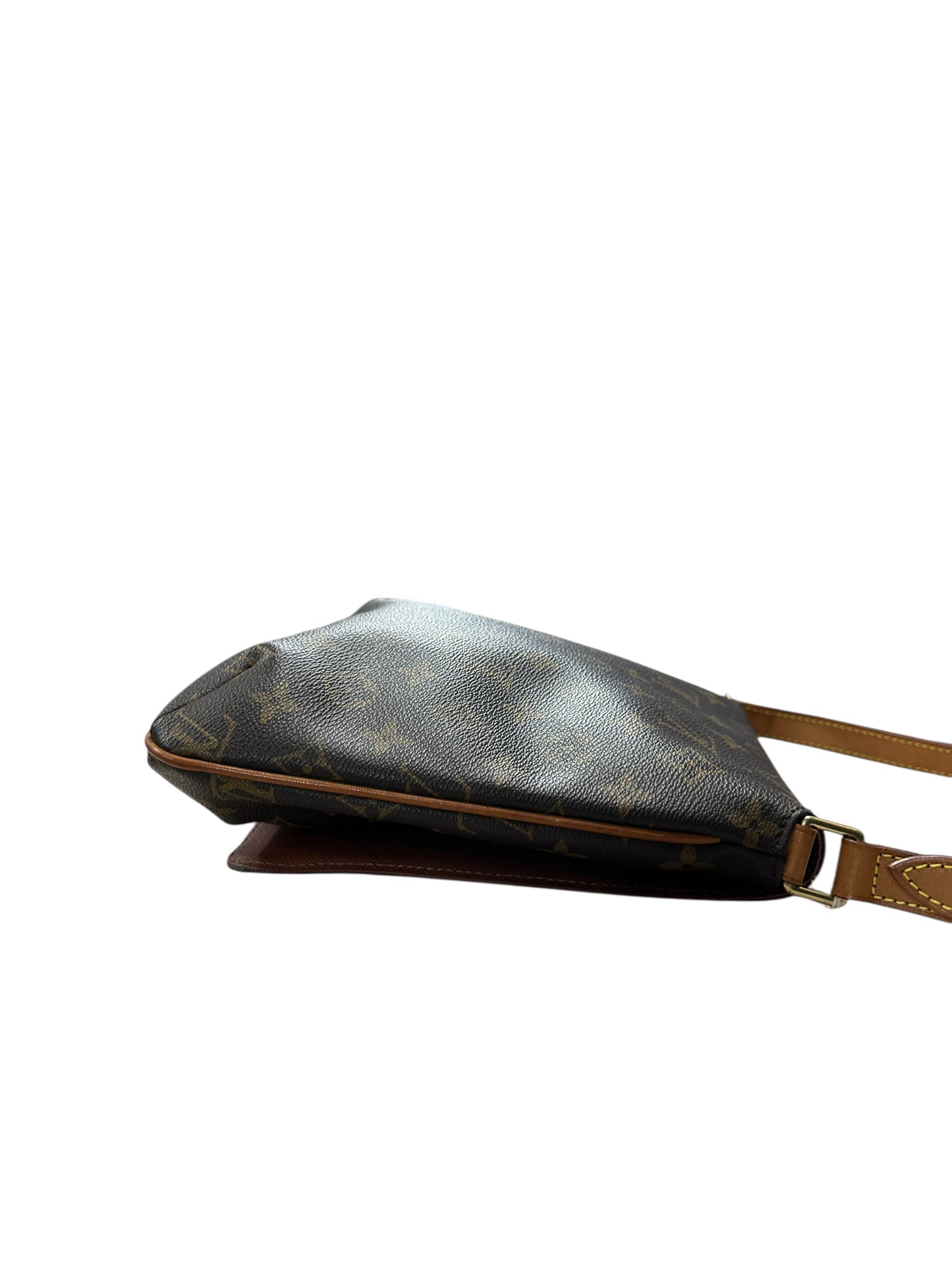 LOUIS VUITTON Monogram Musette Salsa Shoulder Bag Brown Gold Hardware LO2243