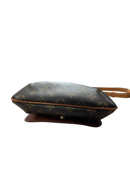LOUIS VUITTON Monogram Musette Salsa Shoulder Bag Brown Gold Hardware LO2243