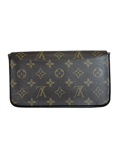 LOUIS VUITTON Monogram Zippy Wallet Brown Gold Hardware LO2268