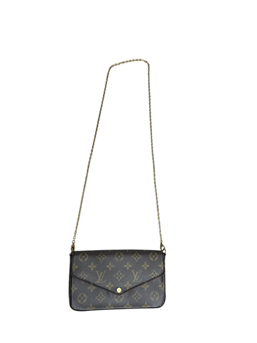 LOUIS VUITTON Monogram Zippy Wallet Wallet Brown Gold Hardware LO2268