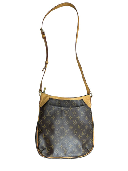 LOUIS VUITTON Monogram Batignolles Horizontal Tote Bag Brown Gold Hardware LO2271