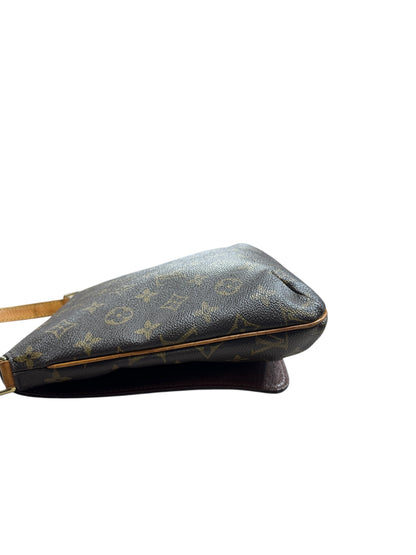 LOUIS VUITTON Monogram Musette Salsa Crossbody Bag Brown Gold Hardware LO2282