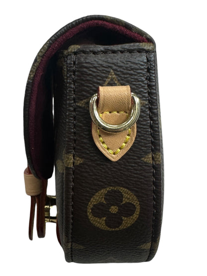 LOUIS VUITTON Monogram Boite Chapeau Souple PM Crossbody Bag Brown Gold Hardware LO2283