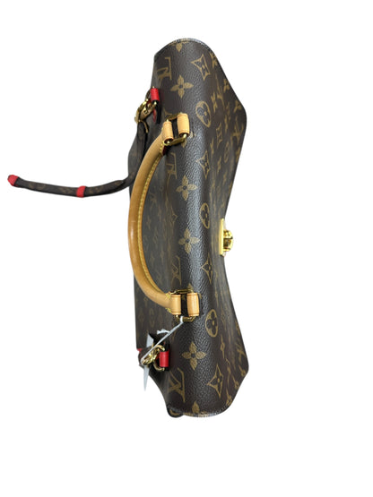 LOUIS VUITTON Monogram Marignan Shoulder Bag Brown/Red Gold Hardware LO2247