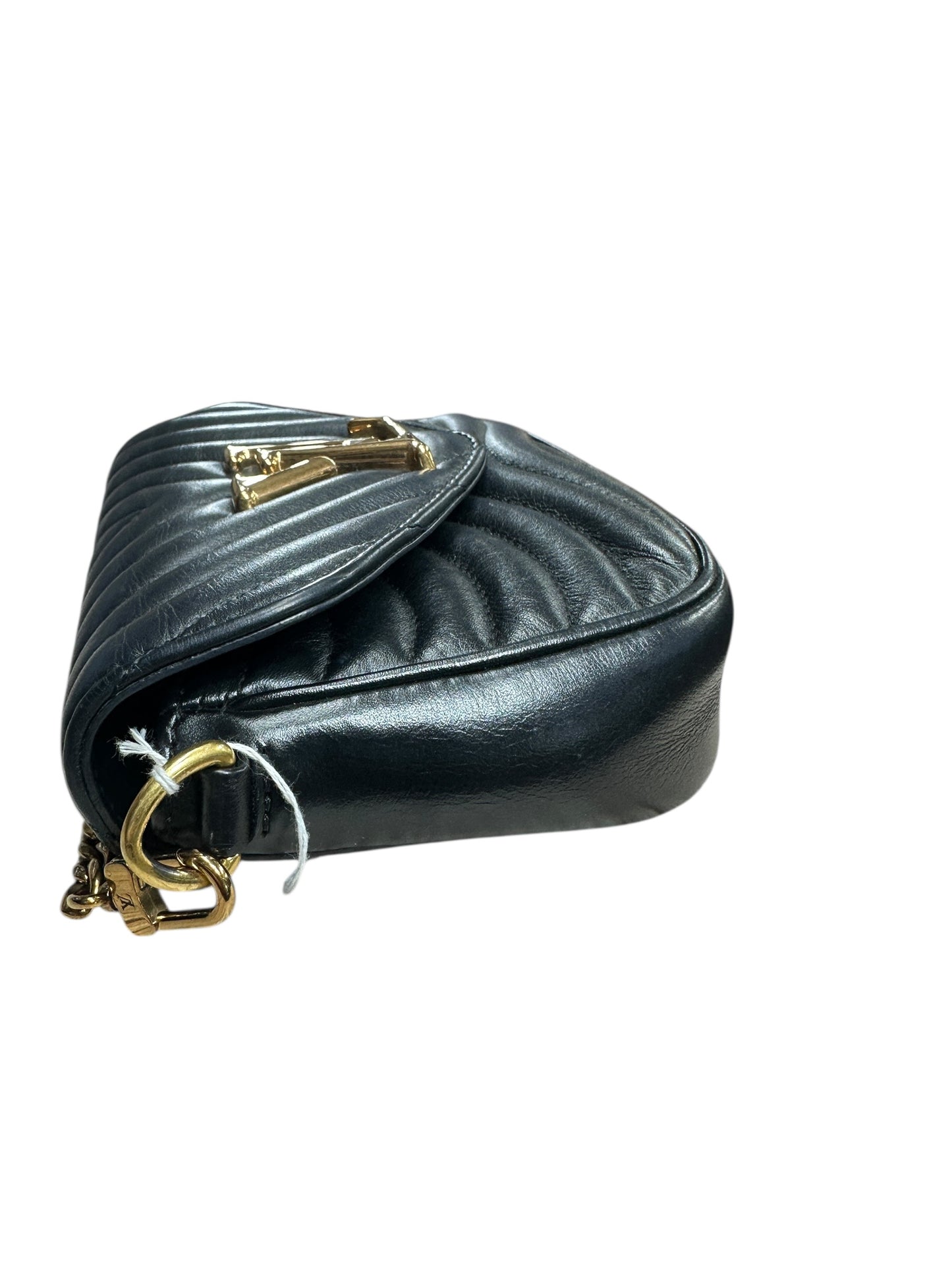 LOUIS VUITTON Quilted Leather New Wave Multi-Pochette Crossbody Bag Black Gold Hardware LO2246