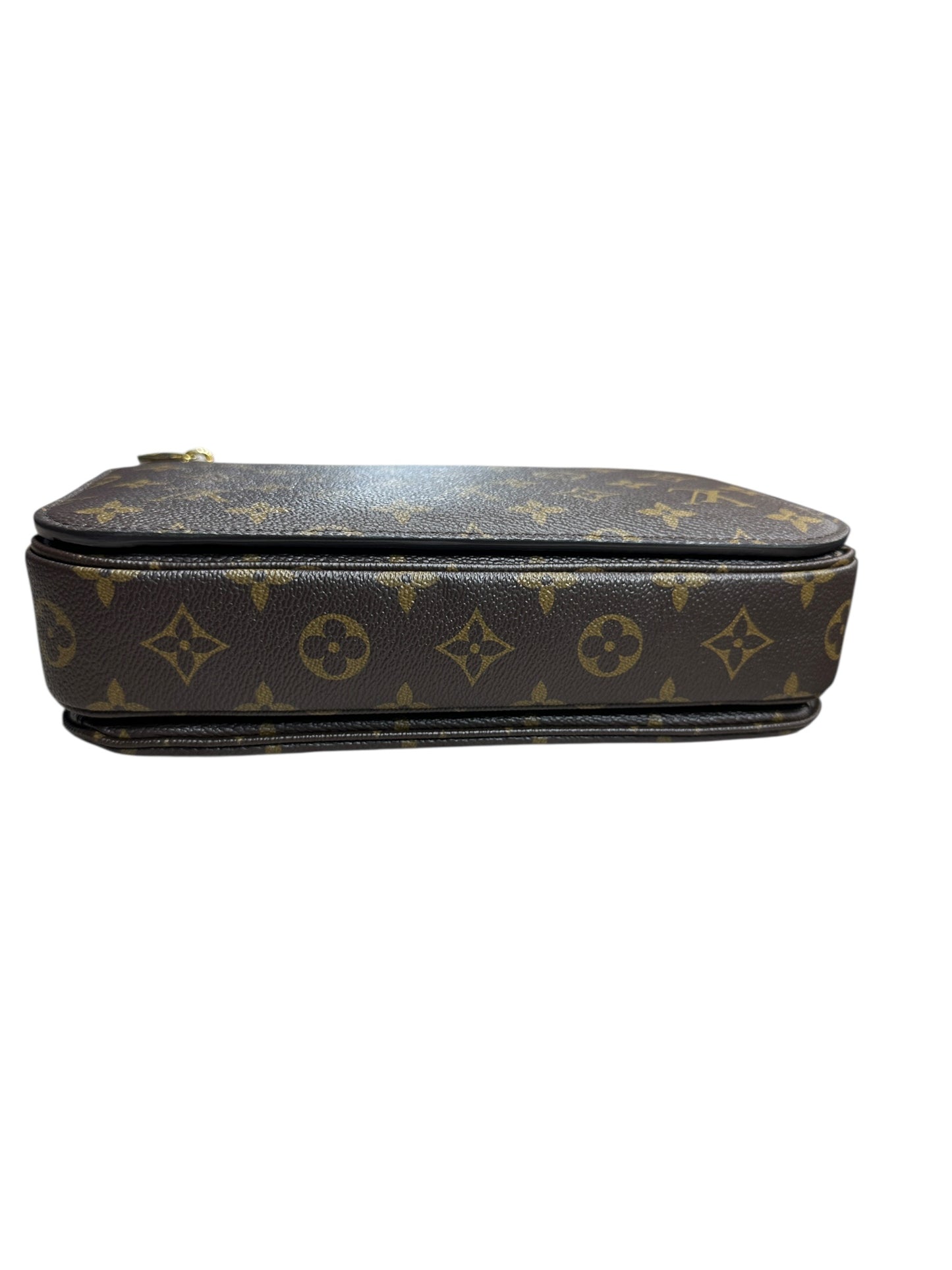 LOUIS VUITTON Monogram Pochette Metis Crossbody Bag Brown Gold Hardware LO2237