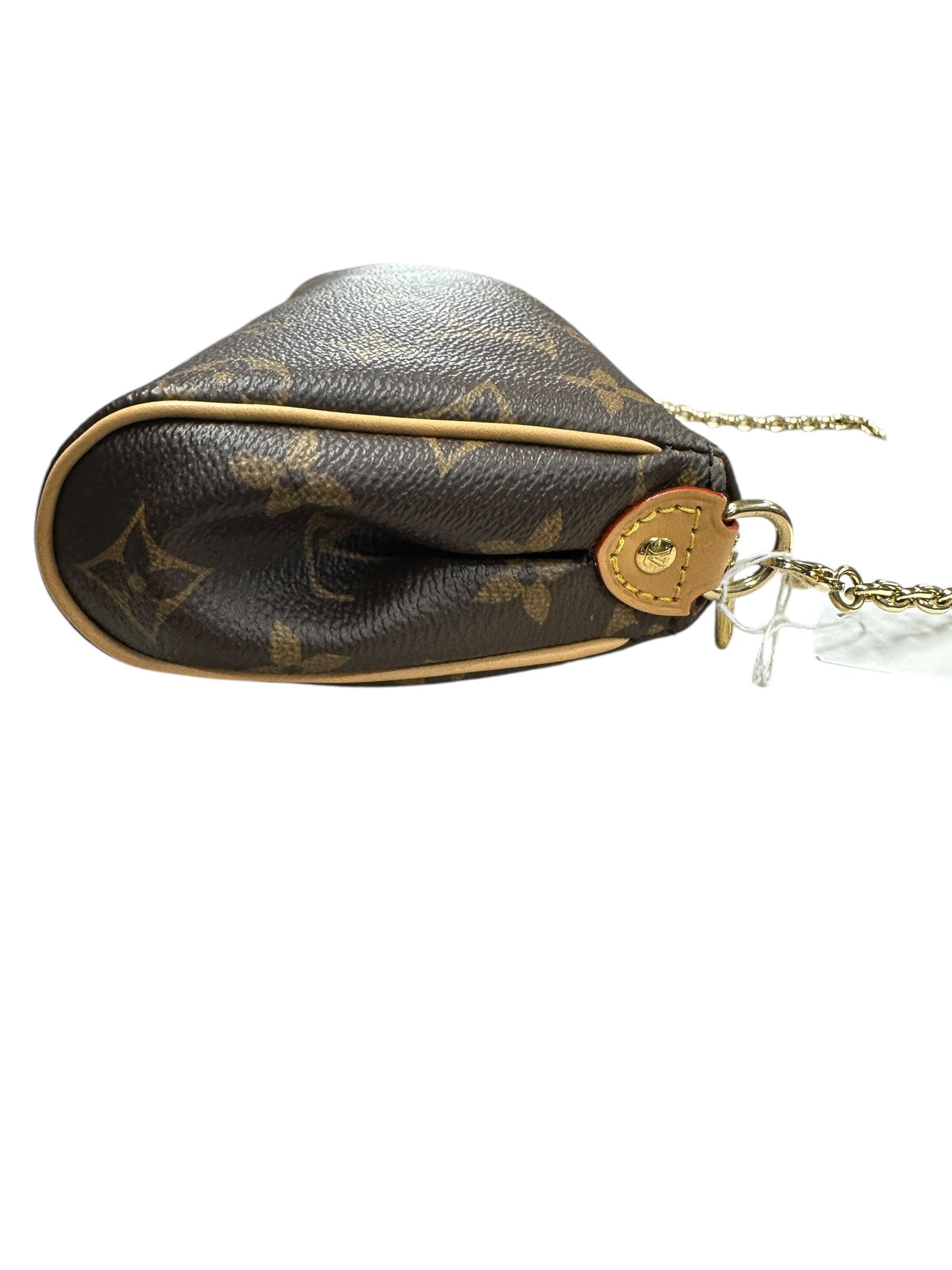 LOUIS VUITTON Monogram Eva Clutch Clutch Brown Gold Hardware LO2281