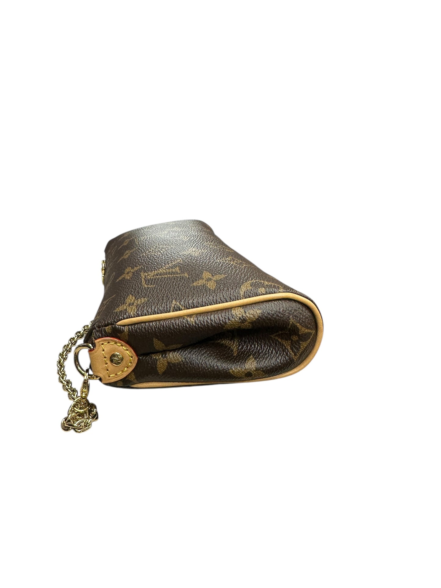 LOUIS VUITTON Monogram Eva Clutch Clutch Brown Gold Hardware LO2281