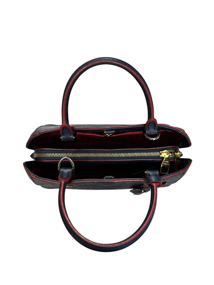 LOUIS VUITTON Monogram Empreinte Montaigne BB Handbag Navy Gold Hardware LO2311