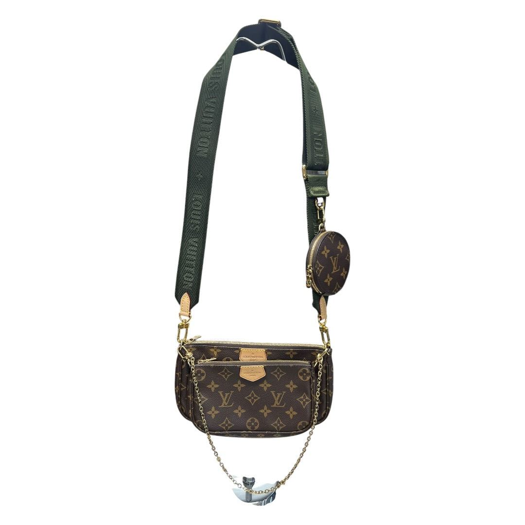 LOUIS VUITTON Monogram Multi Pochette Accessoires Crossbody Bag Brown Gold Hardware LO2319