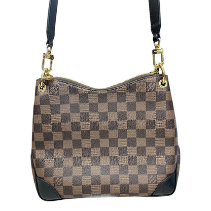 LOUIS VUITTON Damier Ebene Bond Street BB Shoulder Bag Brown/Black Gold Hardware LO2306