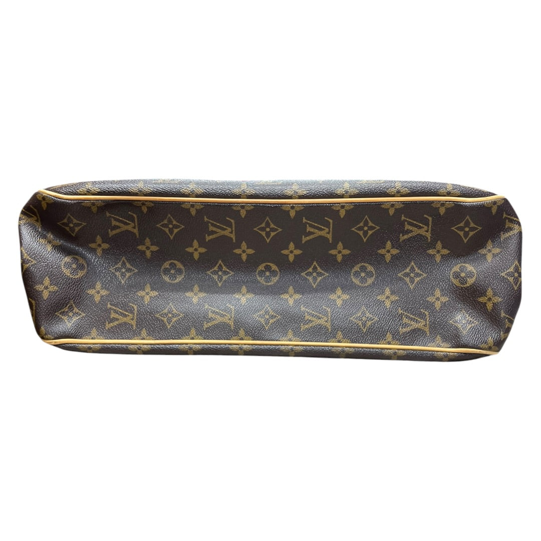 LOUIS VUITTON Monogram Batignolles Horizontal Tote Bag Brown Gold Hardware LO2300