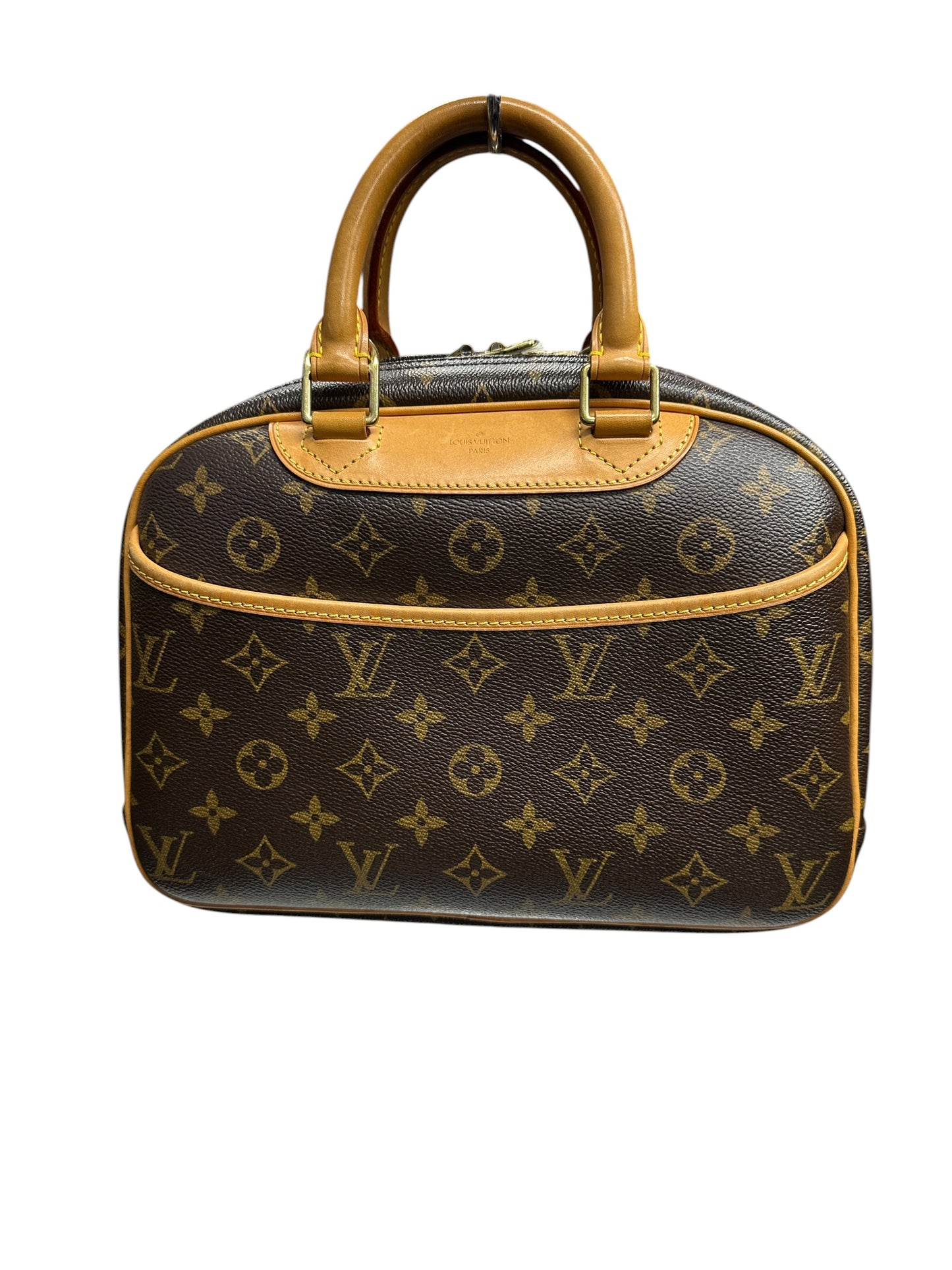 LOUIS VUITTON Monogram Alma PM Handbag Brown Gold Hardware LO2323