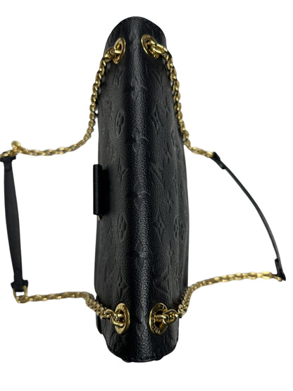LOUIS VUITTON Empreinte Leather Flap Shoulder Bag Shoulder Bag Black Gold Hardware LO2346