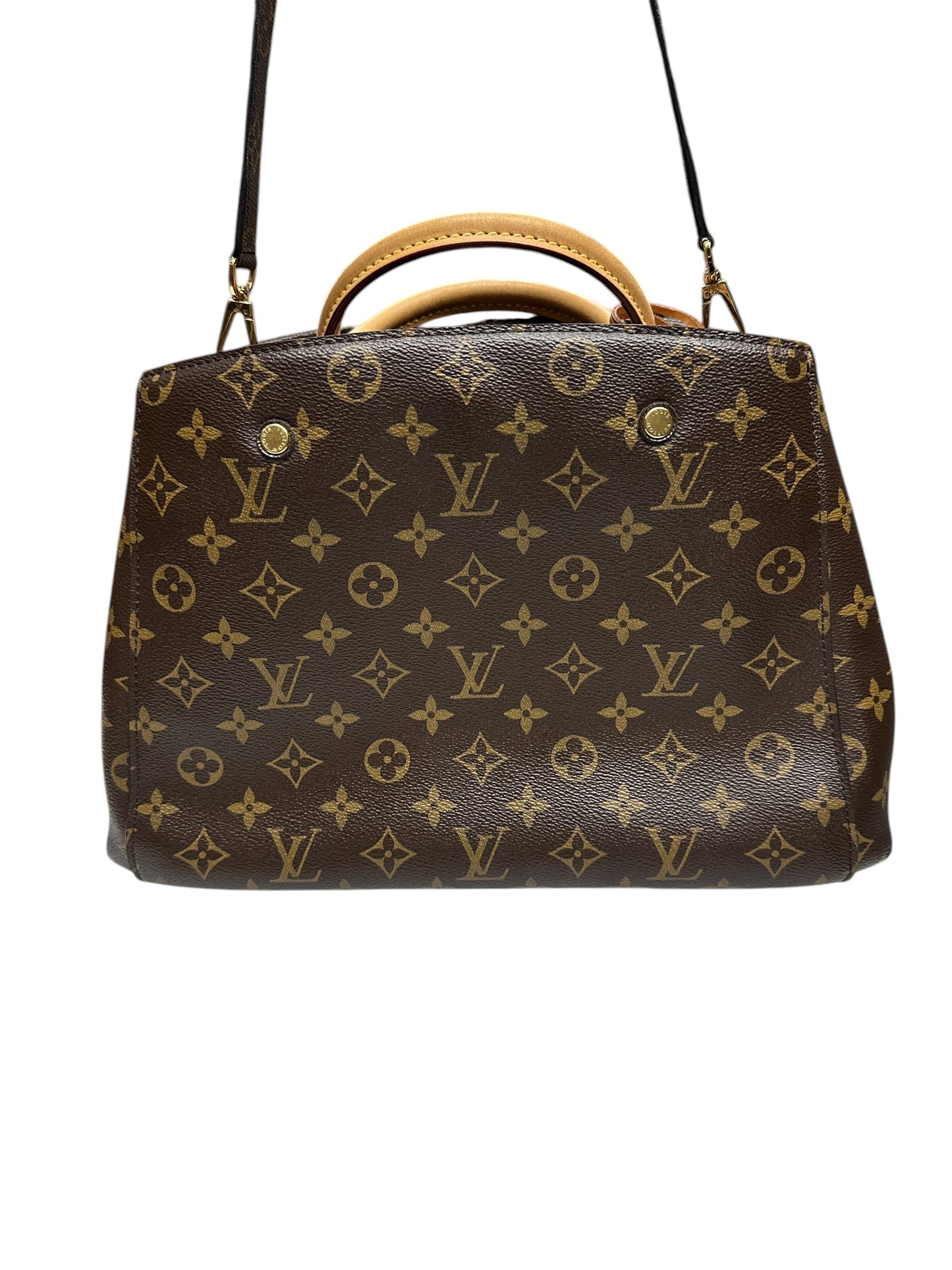 LOUIS VUITTON Monogram Estrela MM Tote Bag Brown Gold Hardware LO2348