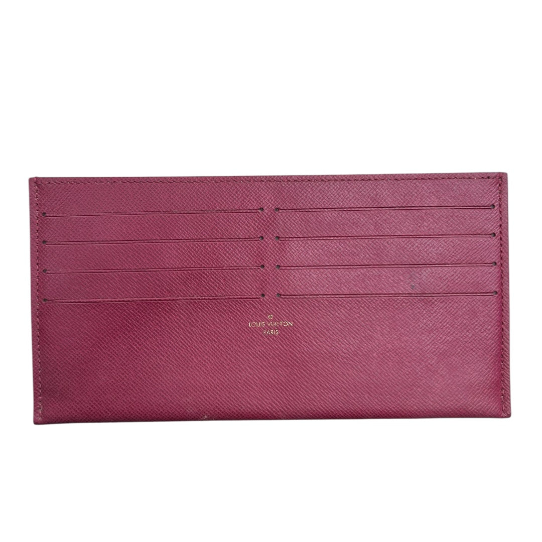 LOUIS VUITTON Monogram Felicie Pochette Chain Wallet Brown Gold Hardware LO2336