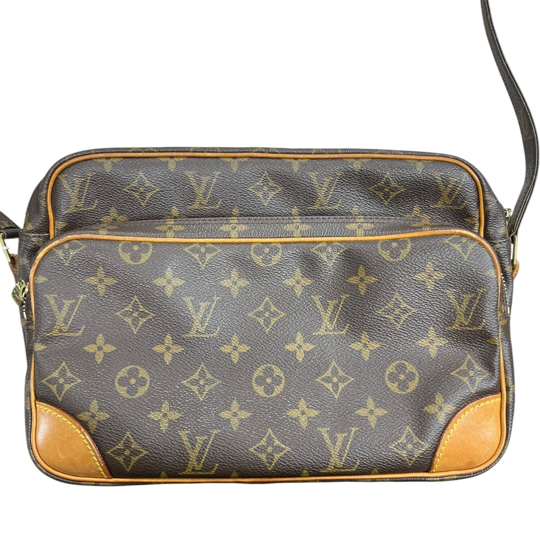 LOUIS VUITTON Monogram Nile Crossbody Bag Brown Gold Hardware LO2360