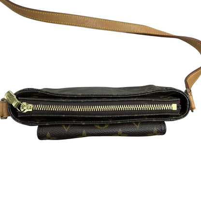 LOUIS VUITTON Monogram Viva Cite MM Crossbody Bag Brown Gold Hardware LO2349