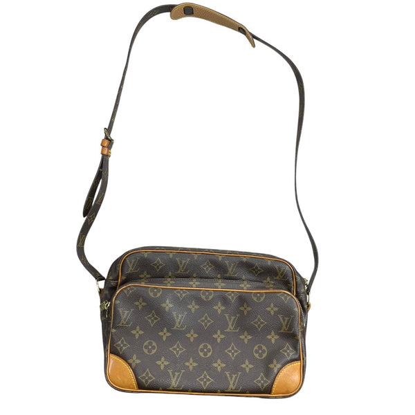 LOUIS VUITTON Monogram Nile Crossbody Bag Brown Gold Hardware LO2360