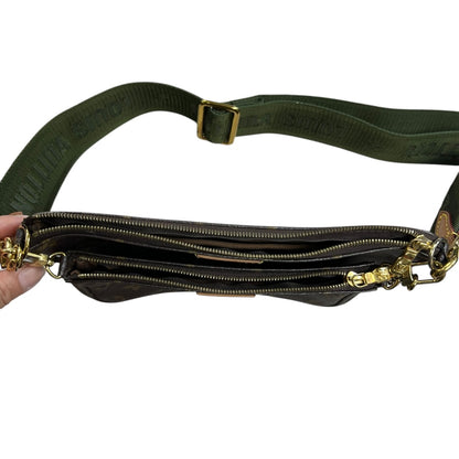 LOUIS VUITTON Monogram Multi Pochette Accessoires Crossbody Bag Brown Gold Hardware LO2342