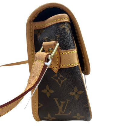 LOUIS VUITTON Monogram Saint Cloud PM Crossbody Bag Brown Gold Hardware LO2331