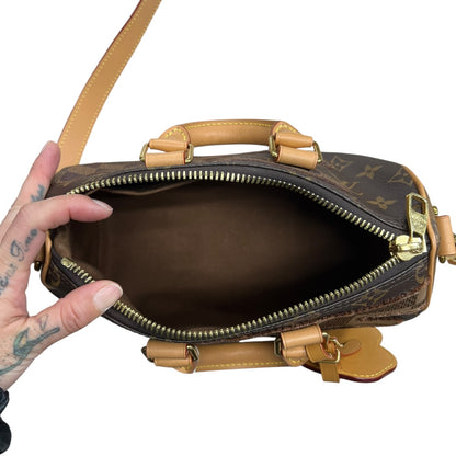 LOUIS VUITTON Monogram x Damier Giant Keepall XS Nigo Duffle Bag Brown Gold Hardware LO2327