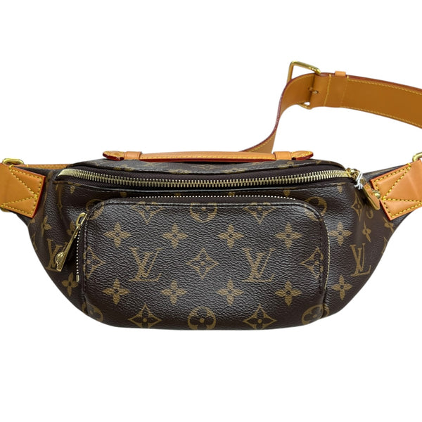 LOUIS VUITTON Monogram Bumbag Belt Bag Brown Gold Hardware LO2355