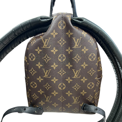 LOUIS VUITTON Monogram Palm Springs Mini Backpack Brown Gold Hardware LO2326