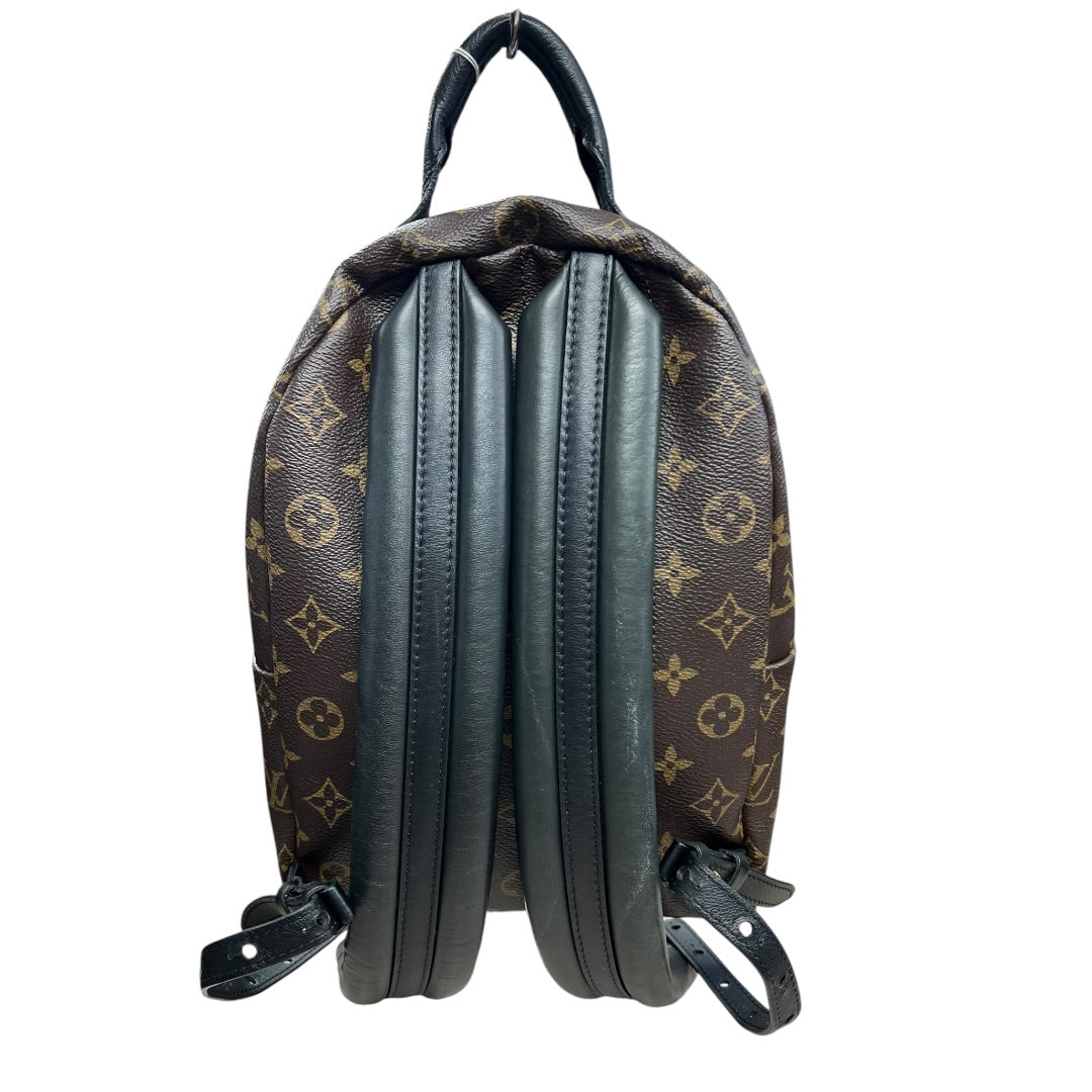 LOUIS VUITTON Monogram Palm Springs Mini Backpack Brown Gold Hardware LO2326