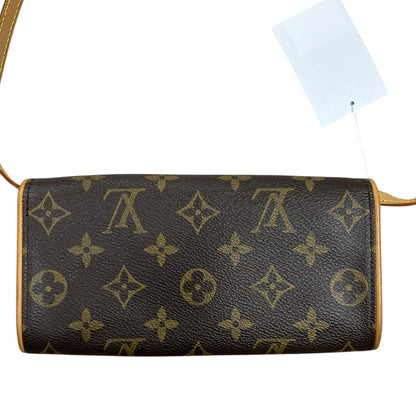 LOUIS VUITTON Monogram Pochette Florentine Waist Pouch Brown Gold Hardware LO2335