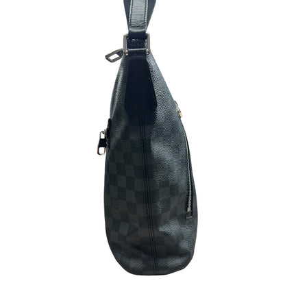 LOUIS VUITTON Damier Graphite Mick PM Messenger Bag Black Silver Hardware LO2365
