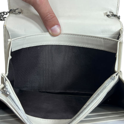 GUCCI Python Print Leather Dionysus Chain Wallet Crossbody Natural Silver Hardware Gu587