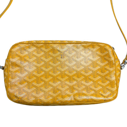GOYARD Goyardine Cap Vert PM Crossbody Yellow Silver Hardware GO12