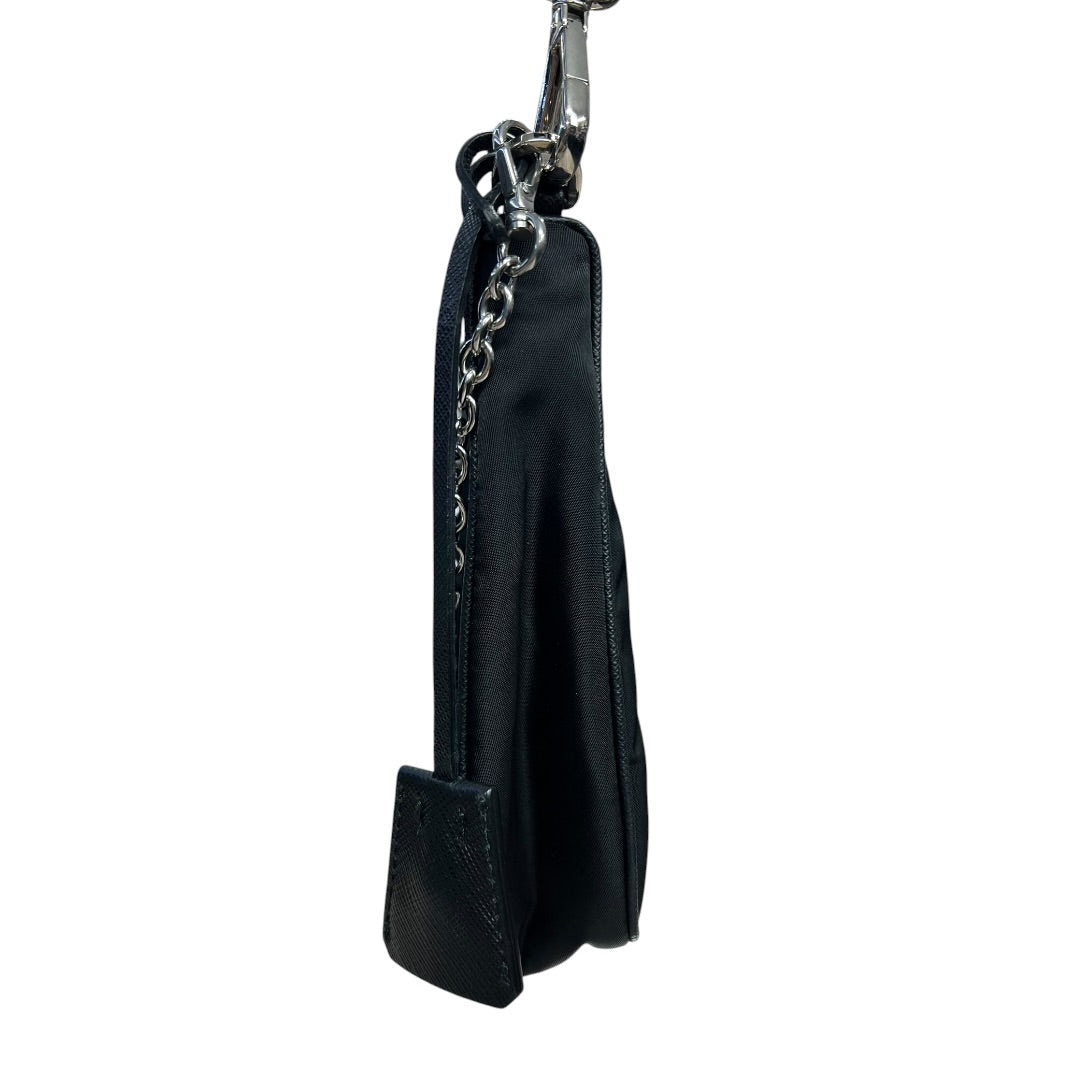 PRADA Re-Nylon Re-Edition 2005 Shoulder Bag Black Silver Hardware PR187