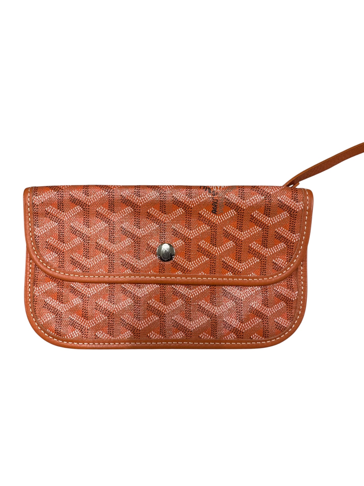 GOYARD Goyardine Saint Louis PM Tote Bag with Pouch Orange GO13