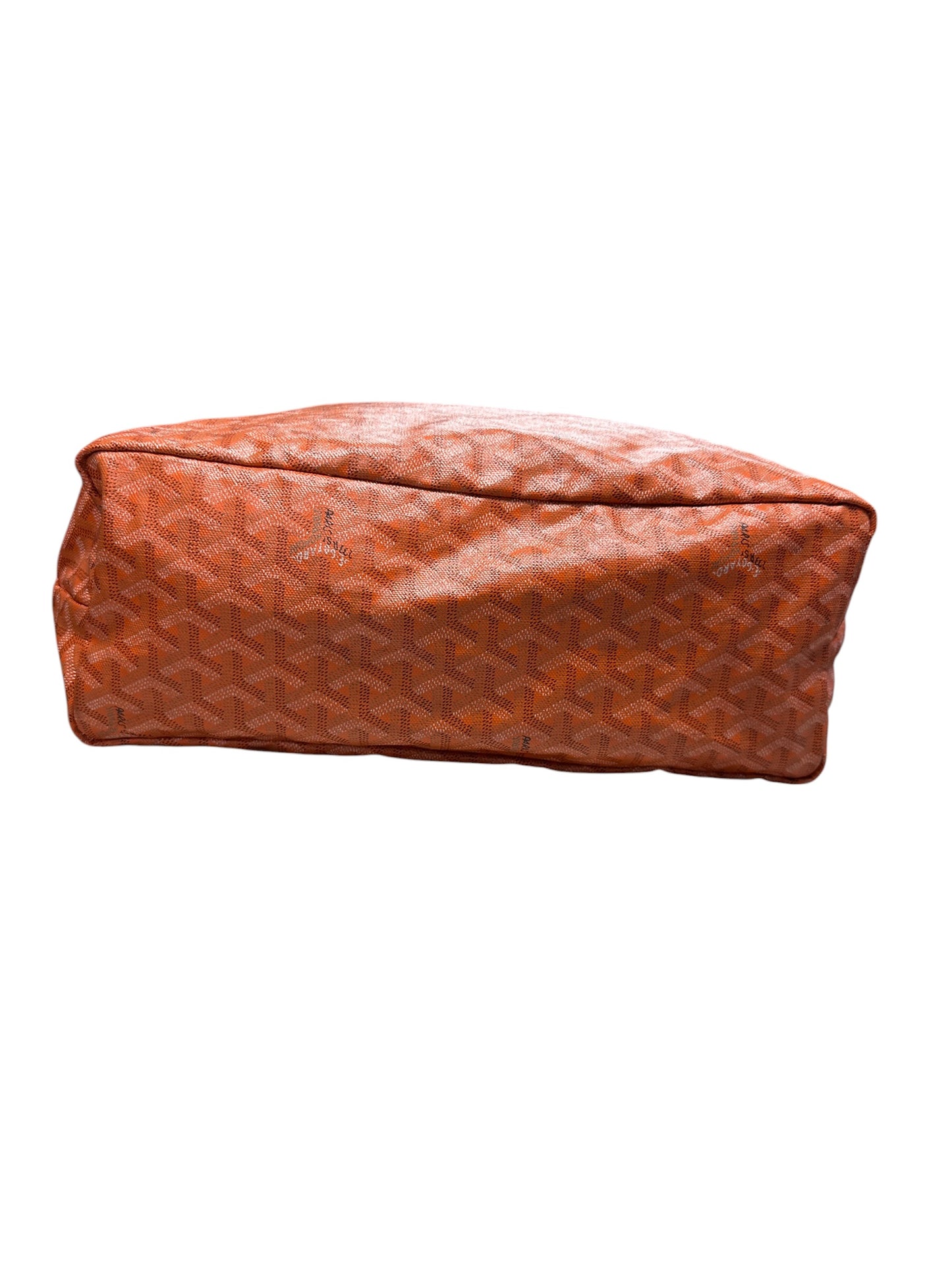 GOYARD Goyardine Saint Louis PM Tote Bag with Pouch Orange GO13