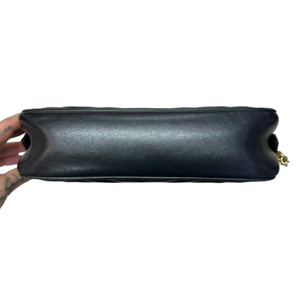 GUCCI Matelassé Leather GG Marmont Small Camera Crossbody Bag Black Gold Hardware GU507