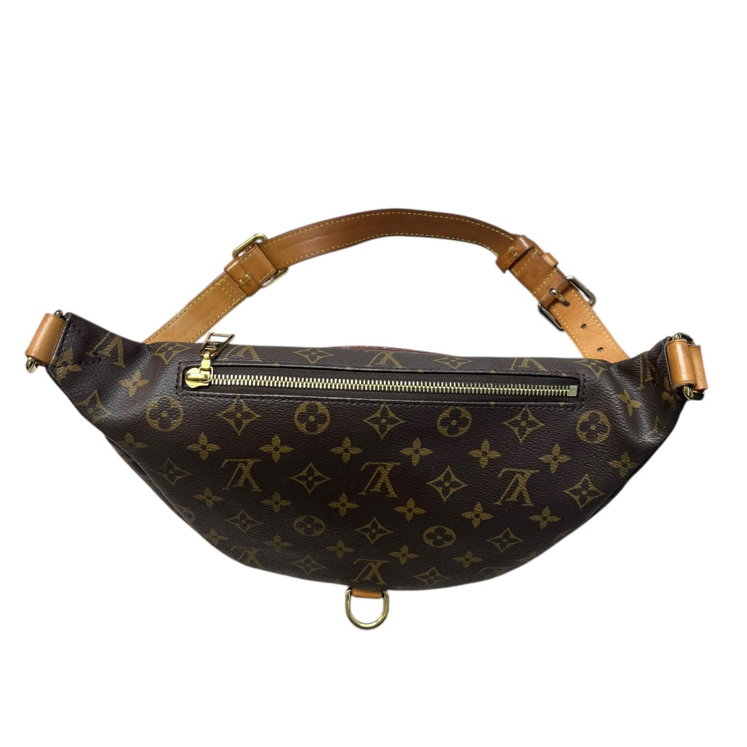 LOUIS VUITTON Monogram Coated Canvas Bumbag Belt Bag Brown Gold Hardware LO2075