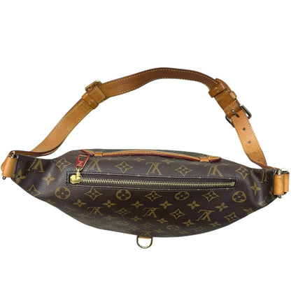 LOUIS VUITTON Monogram Coated Canvas Bumbag Belt Bag Brown Gold Hardware LO2075