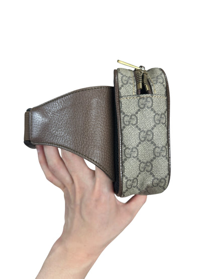GUCCI GG Supreme Ophidia Belt Bag Brown Gold Hardware GU610