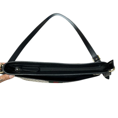 GUCCI GG Canvas GG Canvas Web Crossbody Bag Shoulder Bag Beige, Brown, Red, Green, Black Gold Hardware Gu619