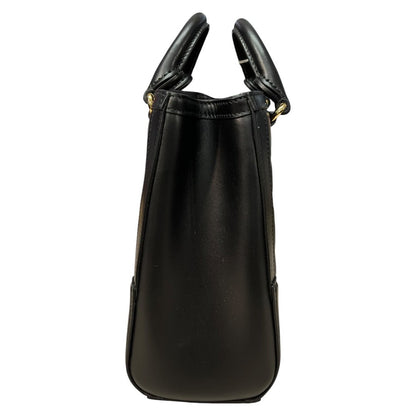 GUCCI Matelassé Leather GG Matelassé Mini Top Handle Bag Black Gold Hardware GU623