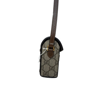GUCCI GG Supreme Horsebit 1955 Wallet with Chain Shoulder Bag Beige, Ebony, Brown Gold Hardware GU627
