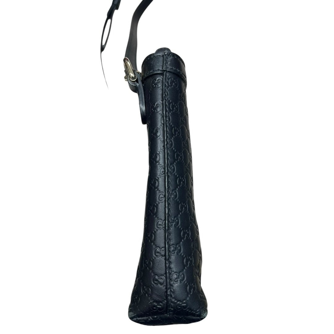 GUCCI Microguccissima Microguccissima Shoulder Bag Shoulder Bag Black Gold Hardware Gu649